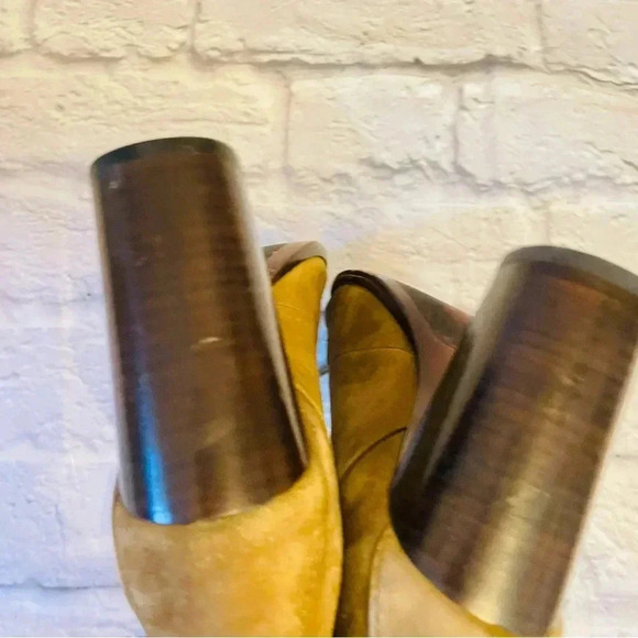 FRYE Women's Gabby Ghillie Block Heel Sandal Peep Toe Lace Up Bootie - Picture 13 of 15